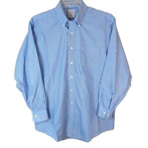 Brooks Brothers 346 Regular Fit Dress Shirt Men's Size 16 1/2-2/3 Striped Cotton